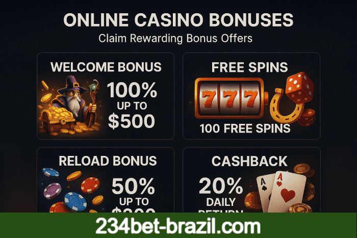 Bônus de cassino móvel 234BET com apostas online